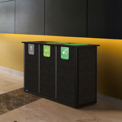 Origin&reg; Infinity Trio 210 Litre Recycling Station 3 Waste Streams