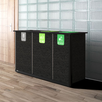 Origin&reg; Infinity Trio 290 Litre Recycling Station 3 Waste Streams
