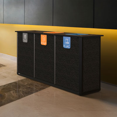 Origin&reg; Infinity Trio 330 Litre Recycling Station 3 Waste Streams