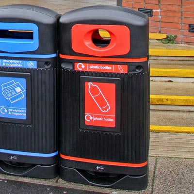 Streamline Jubilee&trade; Plastic Bottle Recycling Bin