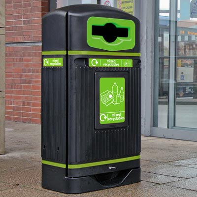 Streamline Jubilee&trade; Mixed Recyclables Recycling Bin