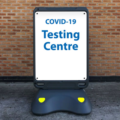 Advocate&trade; Free Standing Sign Portable with Fixed Foamex Sign