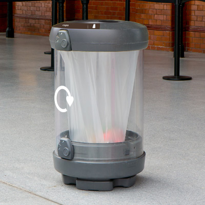 C-Thru&trade; 180 Recycling Bins