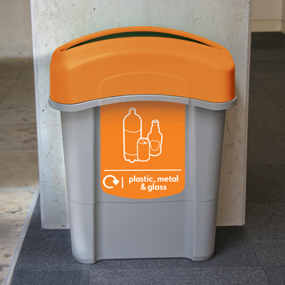 Eco Nexus&reg; 60 Plastic, Metal & Glass Recycling Bin