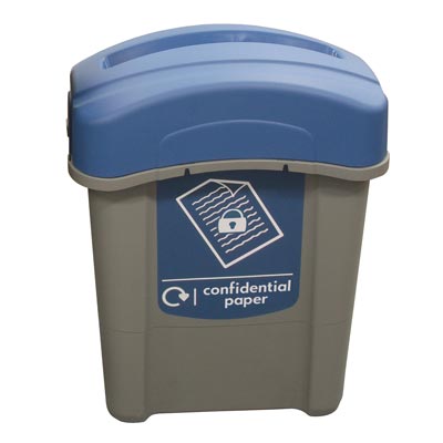 Eco Nexus&reg; 60 Confidential Paper Recycling Bin & Express Delivery