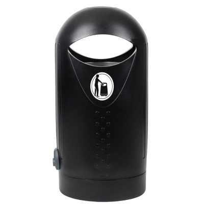 Elipsa&trade; Outdoor Litter Bin & Express Delivery 63 Litre Waste Bin with Metal Liner & Concrete/Paving Fixings