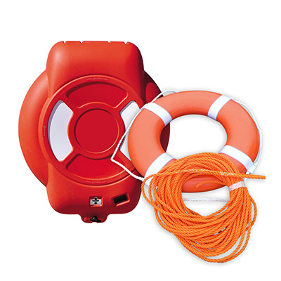 Guardian&trade; Lifebuoy Housing & Express Delivery 600mm Housing with Lifebuoy and 30m Rope