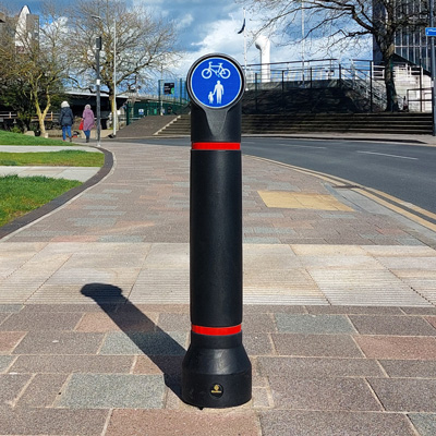 Mini-Ensign&trade; Bollard Compliant to Passive Safety Standard: BS EN 12767:2019 (Impactapol&reg; model only)