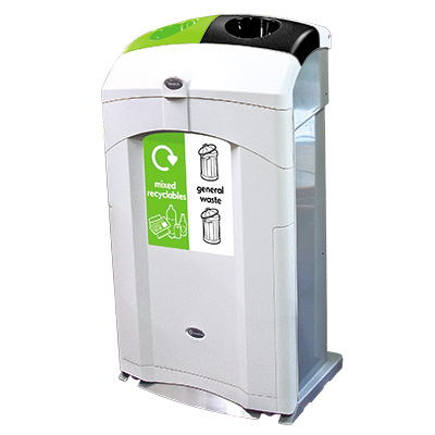 Nexus&reg; 100 Duo General Waste / Mixed Recyclables Bin & Express Delivery