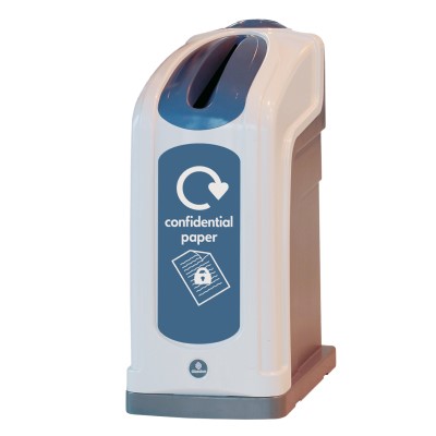 Nexus&reg; 50 Confidential Paper Recycling Bin & Express Delivery 50 Litre Indoor Confidential Waste Container - Lockable