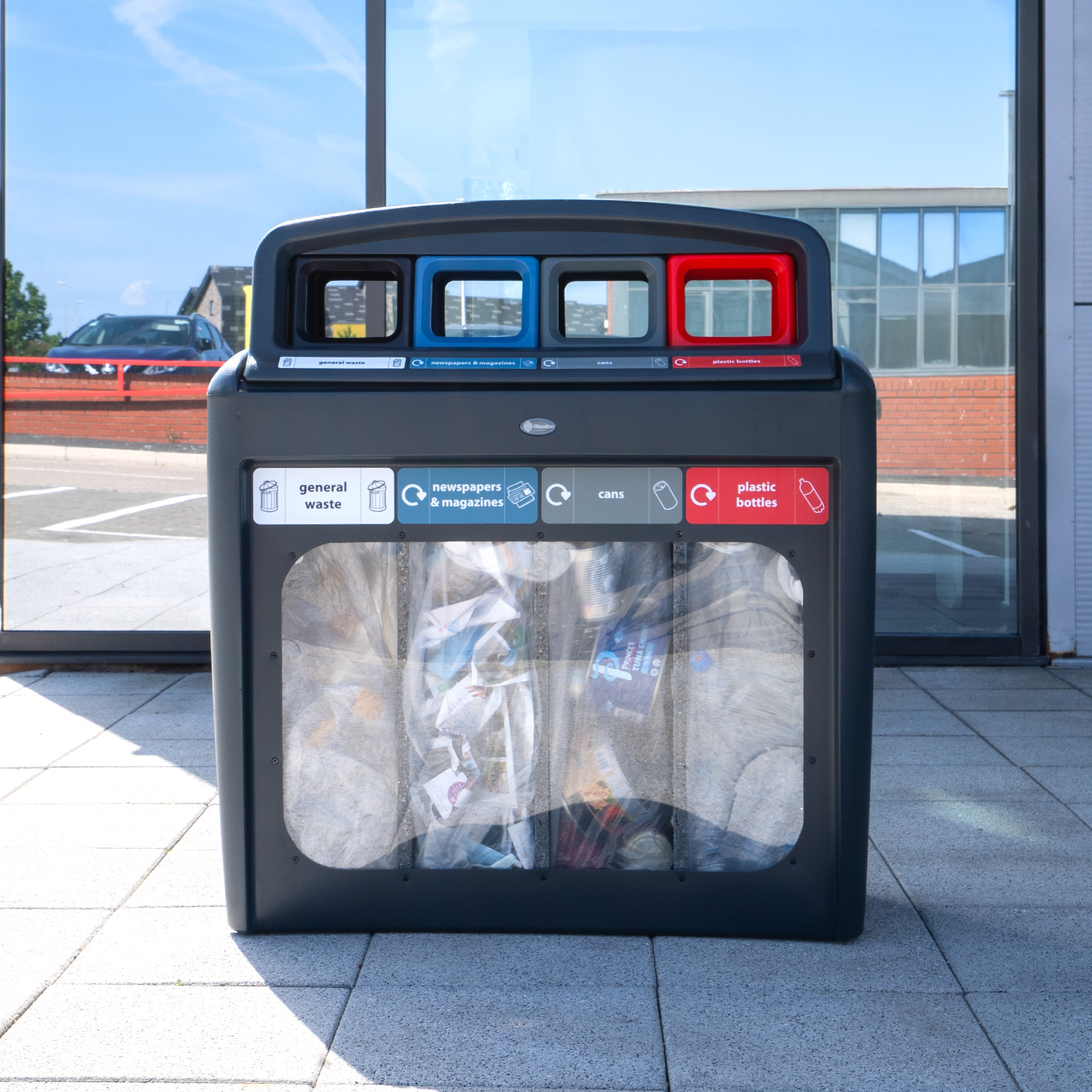 Nexus&reg; Evolution City Vision Quad Recycling Bin