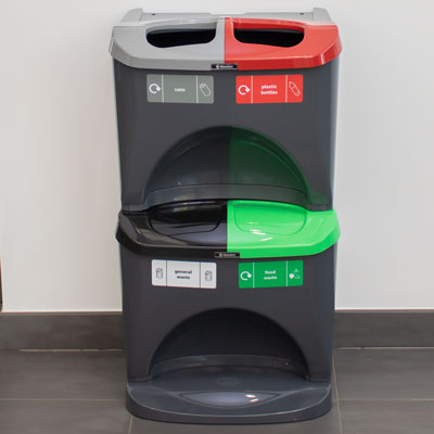 Nexus&reg; Stack 60 Recycling Bins 604S 60 Litres - 4 Waste Streams