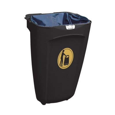 Super Trimline 50&trade; Litre Open Top Litter Bin & Express Delivery Wall Mounted with Sack Retention System