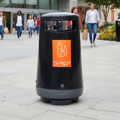 Topsy 2000&trade; Plastic, Metal & Glass Recycling Bin