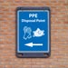 Advocate&trade; Wall Poster Display Sign - PPE / COVID-19 Information Point