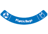 Blue Plastic Bags Decal