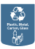 Large Plastic, Metal, Cartons and Glass Decal