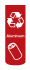 Small Red Aluminium Decal