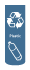 Small Blue Plastic Decal