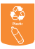 Large Orange Plastic Decal
