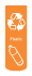 Small Orange Plastic Decal