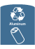 Blue Aluminum Decal