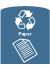 Blue Paper Decal