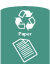 Green Paper Decal
