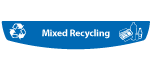Top Door Mixed Recycling Decal
