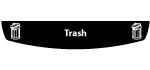 Trash Top Door Decal