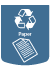 Large Blue Paper Decal