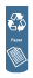 Small Blue Paper Decal