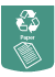 Large Green Paper Decal
