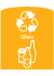 Glass Recycling Decal