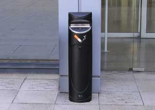 Ashguard&trade; SG Cigarette unit - sited outside airport entrance