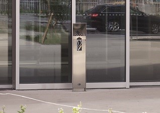 Ashguard Stainless Steel Cigarette Receptacle