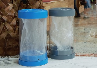 C-Thru 50G Transparent trash Recycling Receptacles