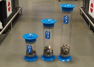 C-Thru Battery Recycling Receptacles
