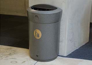 C-Thru 50 indoor trash can