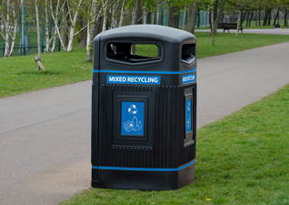 Glasdon Jubilee 80G Mixed Recycling Bin