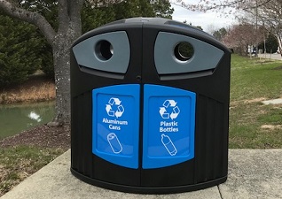 Nexus® 52G Duo Combo Recycling Station external for cans & bottles