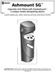 Ashmount SG&trade; Cigarette Unit User manual and installation instructions