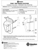 Fido&trade; Pet Waste Station Installation instructions - Permanent wall mounting