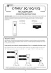 C-Thru 5Q/10Q/15Q Operating Instructions