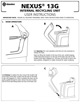 Nexus&reg; 13G Recycling Bin User instructions