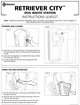 Retriever City&trade; Pet Waste Station Instructions leaflet