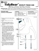 TidyBear&trade; Trash Can Installation instructions