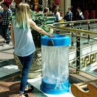 C-Thru 50 plastic bag recycling bin
