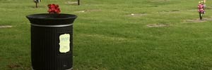 Canyon&trade; Trash Cans for Dignity Memorial