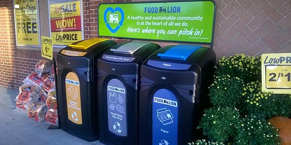 Food Lion Recycling Containers